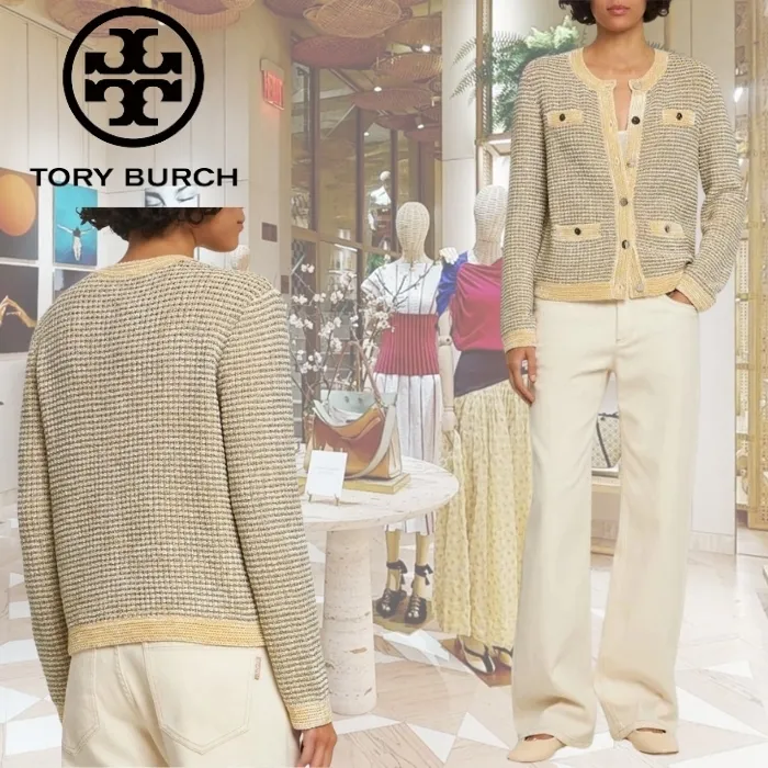 Tory Burch  |Plain Logo Cardigans