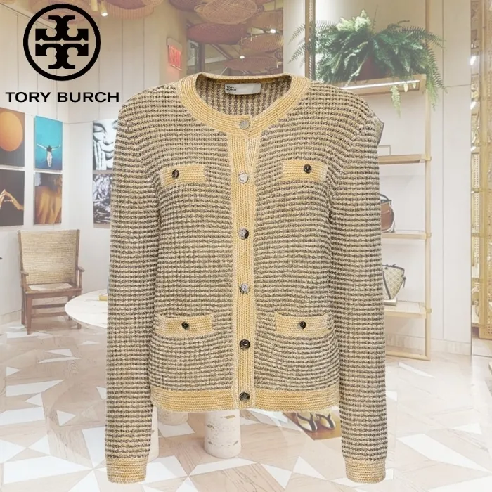 Tory Burch  |Plain Logo Cardigans