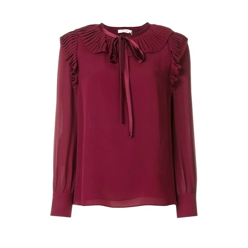 Tory Burch  |Silk Plain Office Style Shirts & Blouses