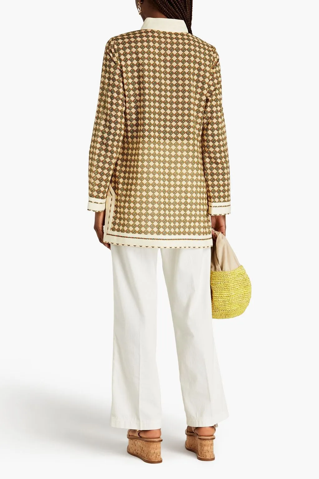 Tory Burch  |Tassel Long Sleeves Cotton Tunics