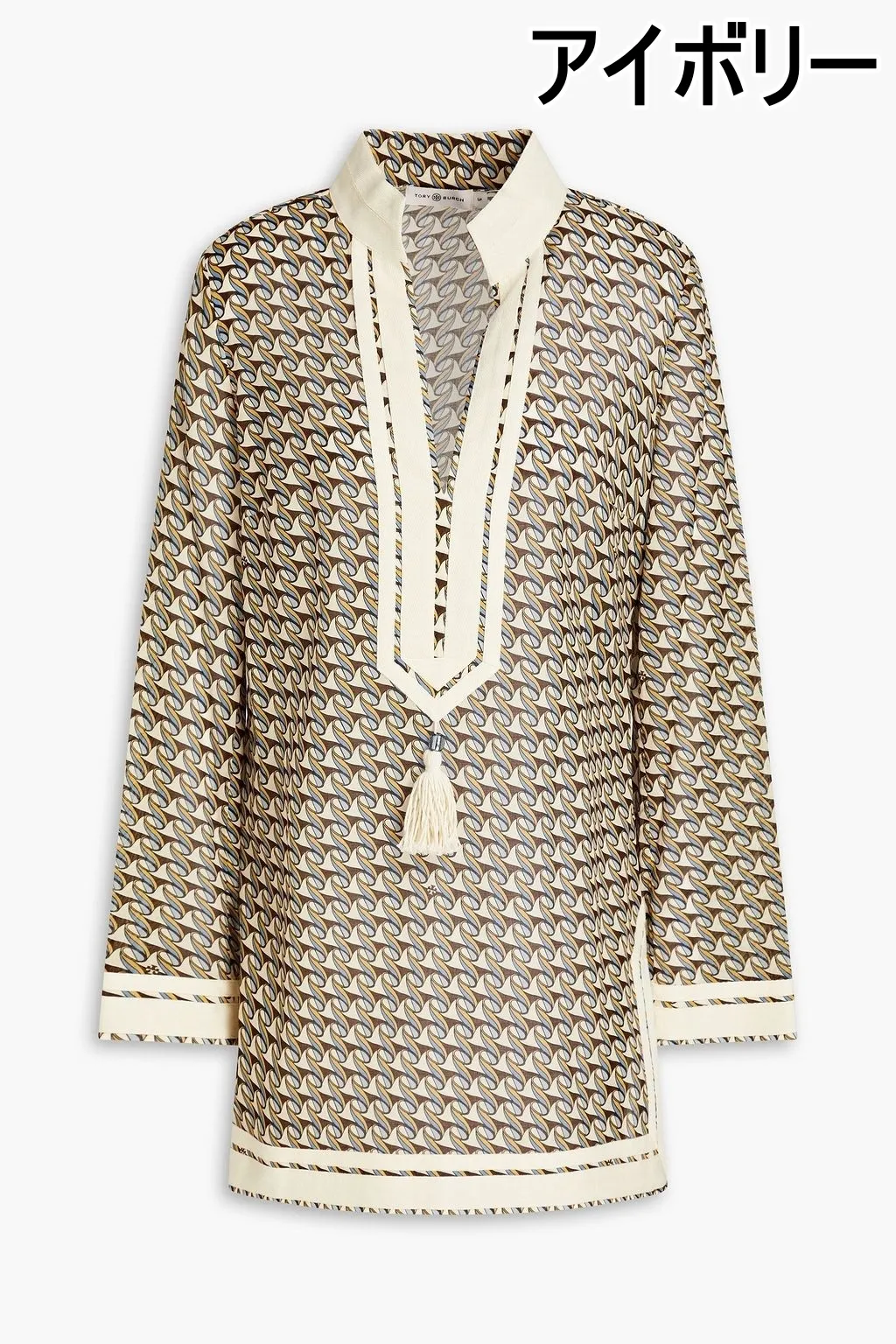 Tory Burch  |Tassel Long Sleeves Cotton Tunics