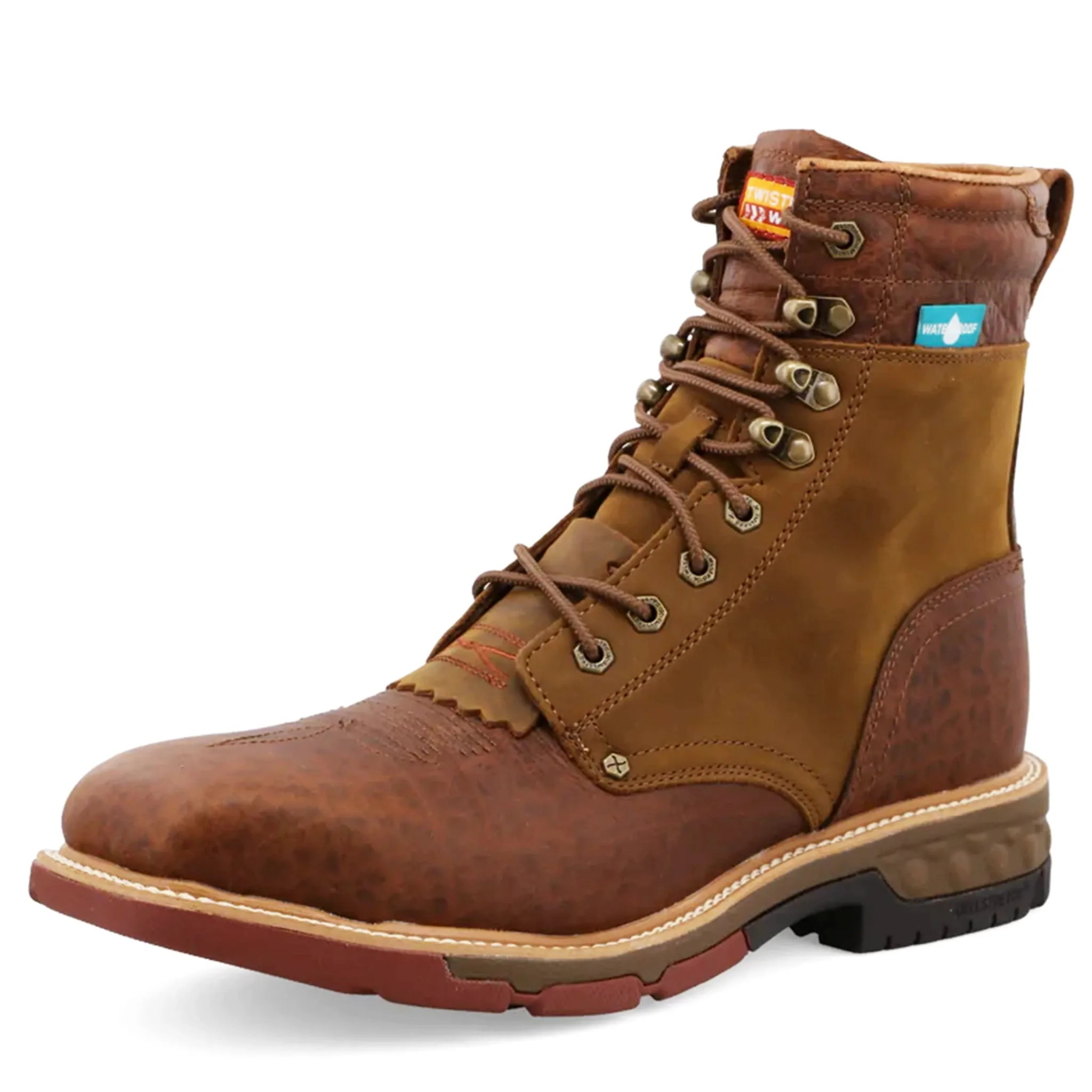 Twisted X Men's 8 Waterproof Alloy Toe Lacer Work Boot