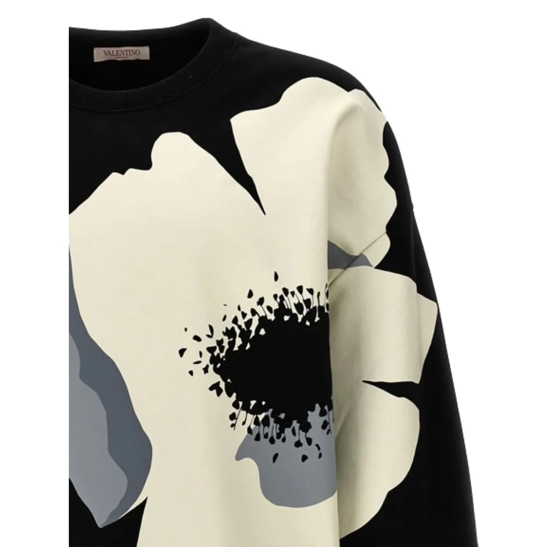 VALENTINO  |Flower Patterns Unisex Street Style Long Sleeves Cotton