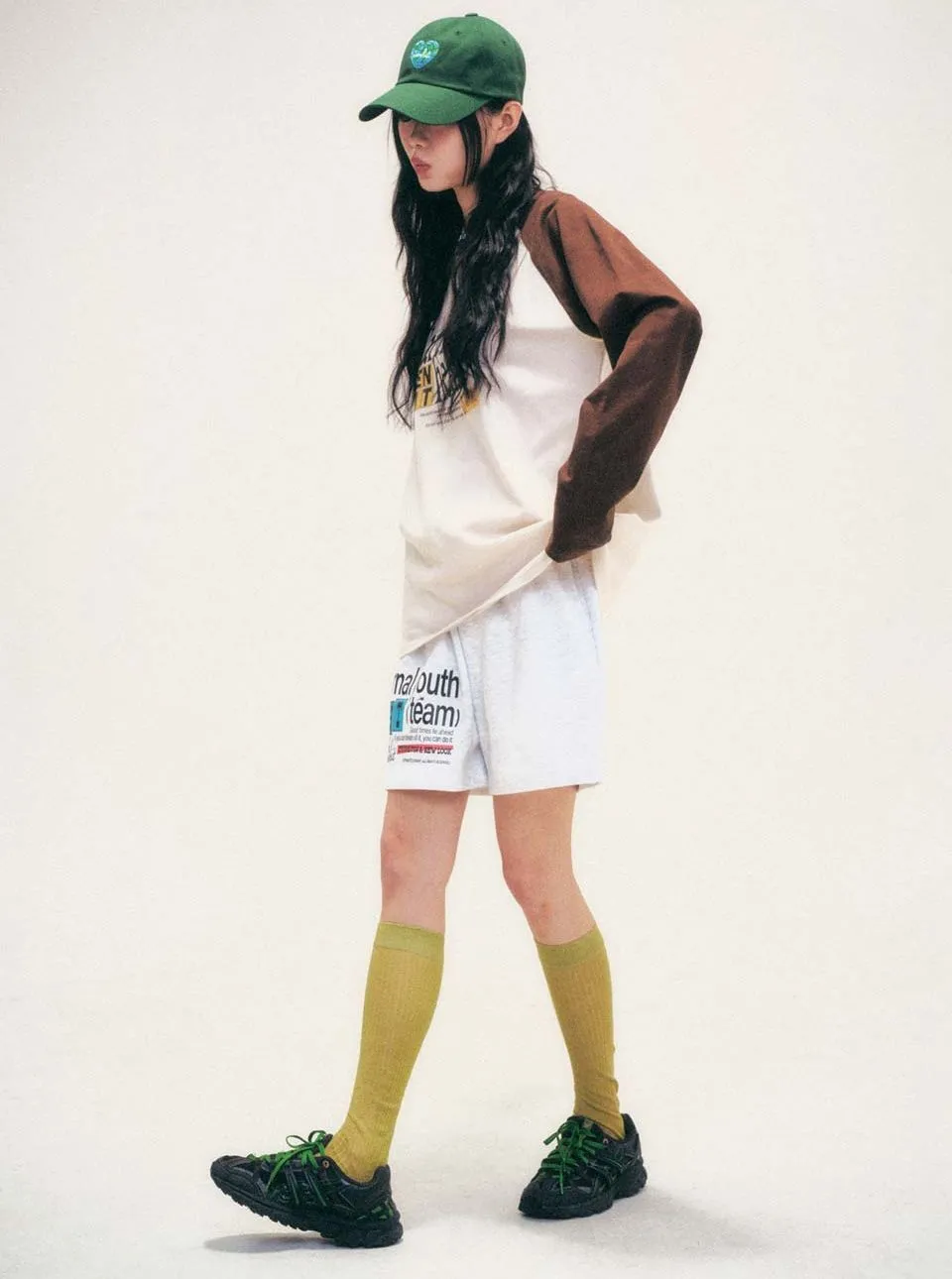 VENHIT  |Unisex Street Style Bi-color Long Sleeves Oversized