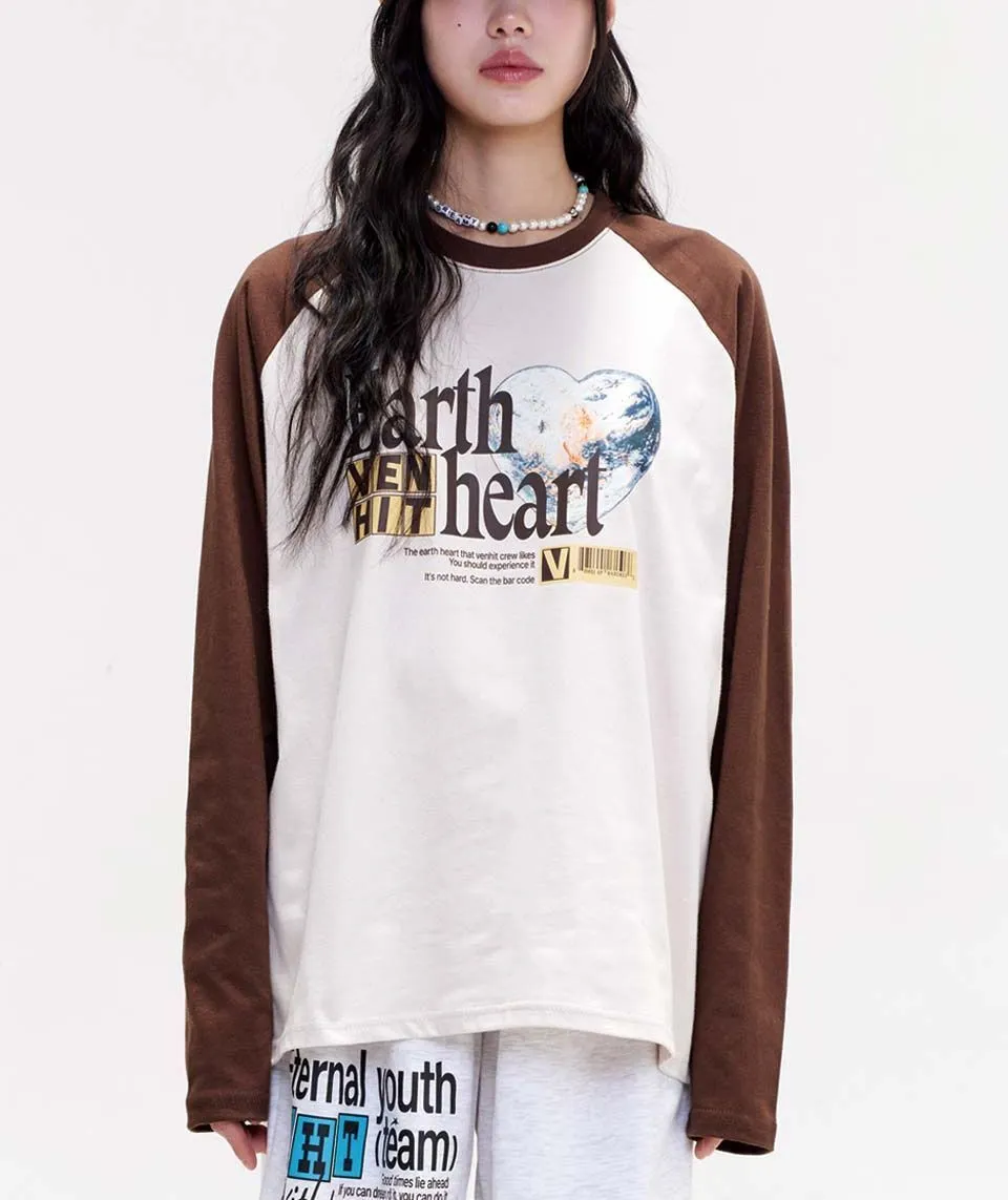 VENHIT  |Unisex Street Style Bi-color Long Sleeves Oversized