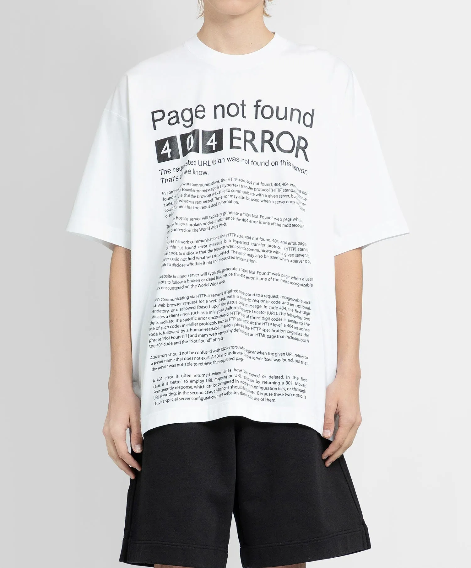 VETEMENTS  |Crew Neck Pullovers Unisex Street Style Cotton Short Sleeves