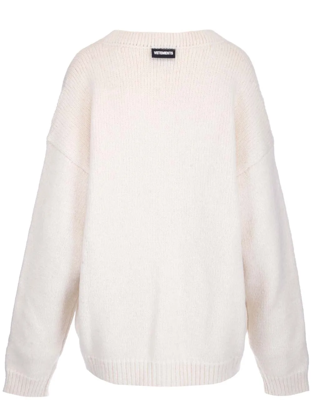 Vetements Embellished-Button Knit Cardigan