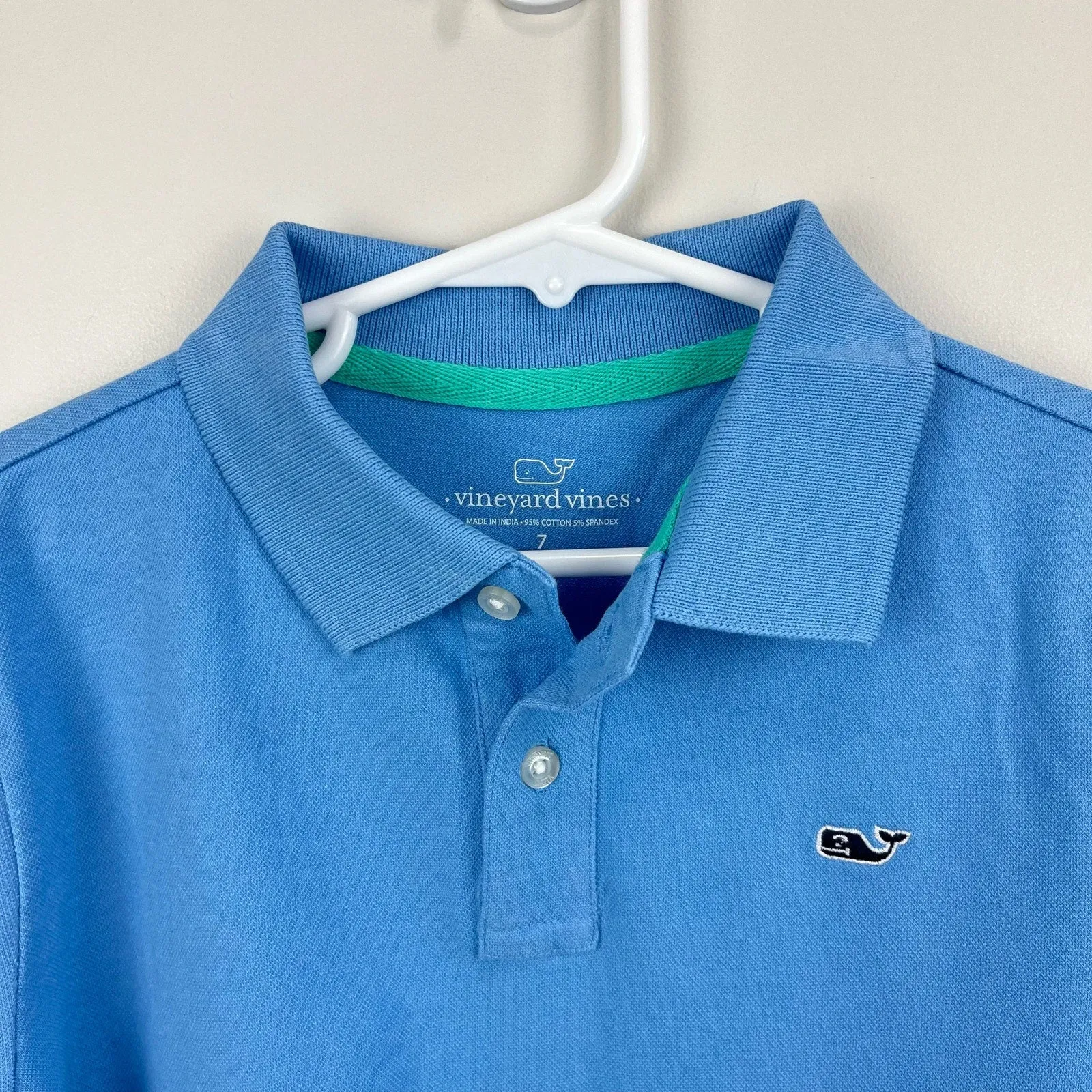 Vineyard Vines Classic Stretch Pique Polo Shirt Ocean Breeze Blue 7 NWT