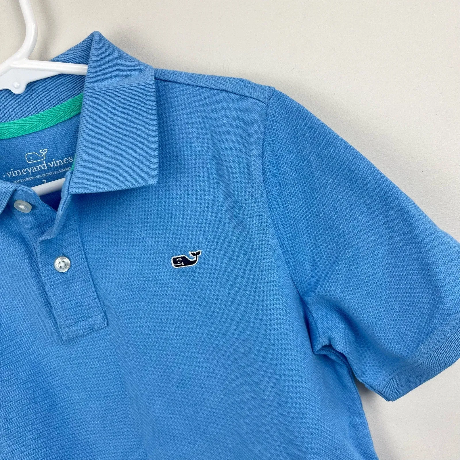 Vineyard Vines Classic Stretch Pique Polo Shirt Ocean Breeze Blue 7 NWT