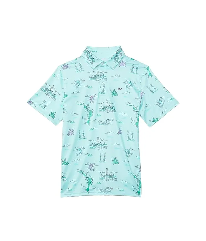 Vineyard Vines Kids Boys Printed Sankaty Polo (Little Kid)