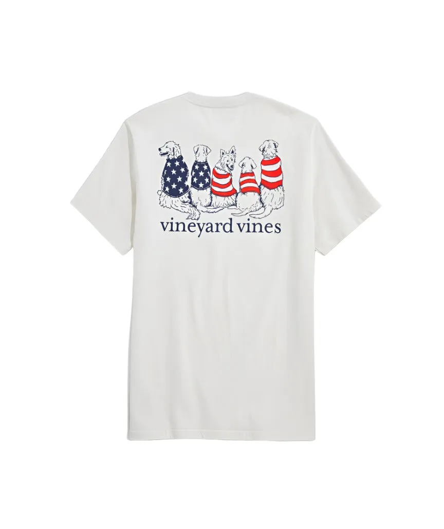 Vineyard Vines Mens Americana Dogs Short Sleeve T-Shirt