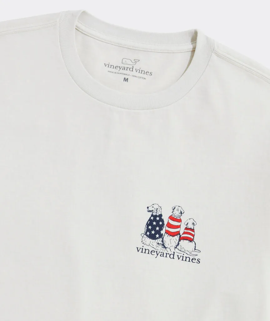 Vineyard Vines Mens Americana Dogs Short Sleeve T-Shirt