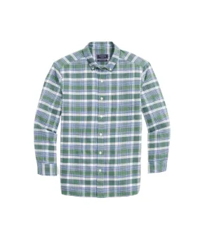 Vineyard Vines Mens Classic Fit Plaid Island Twill Long Sleeve Shirt