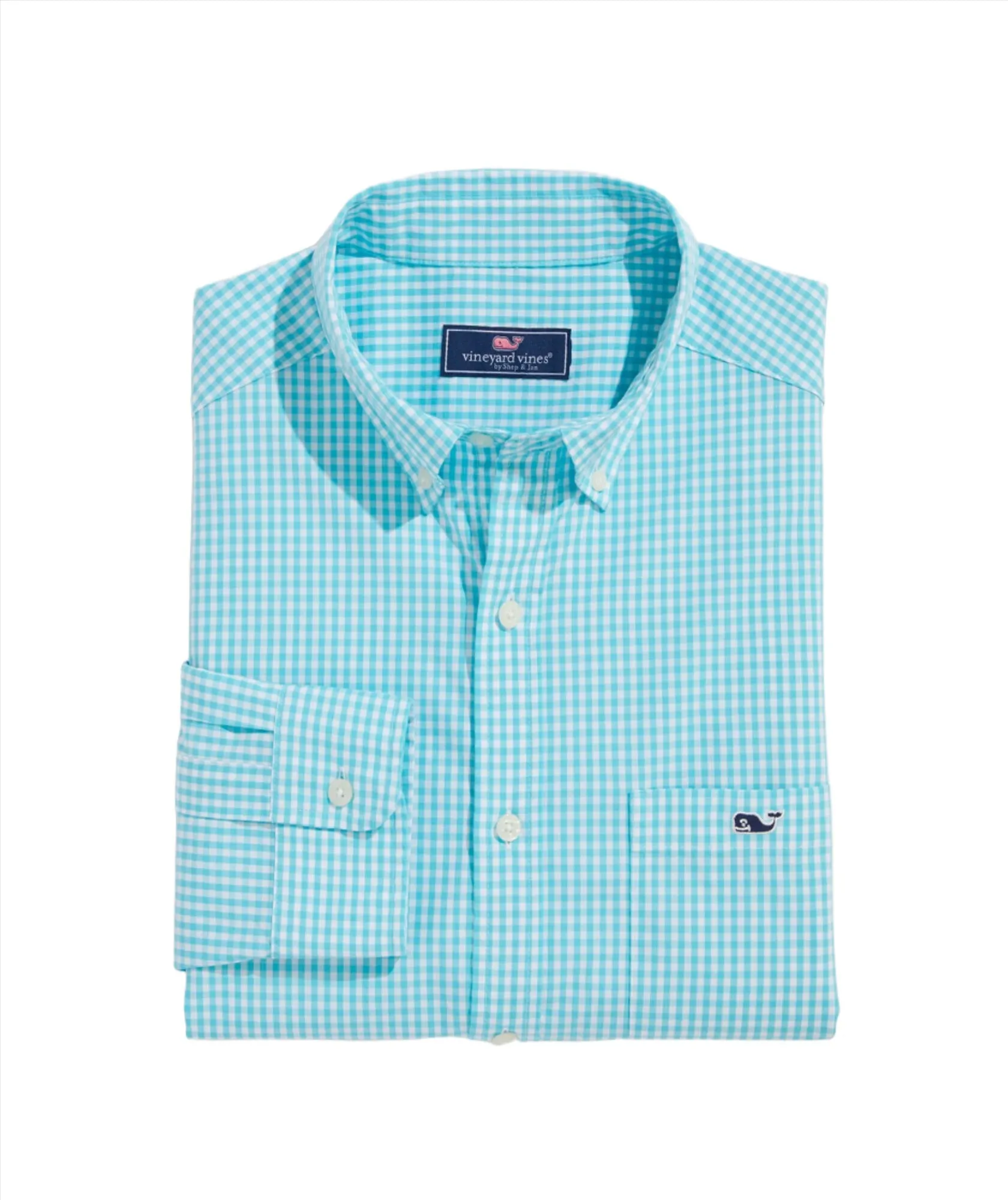 Vineyard Vines Mens Classic Fit Poplin Long Sleeve Button Down Shirt