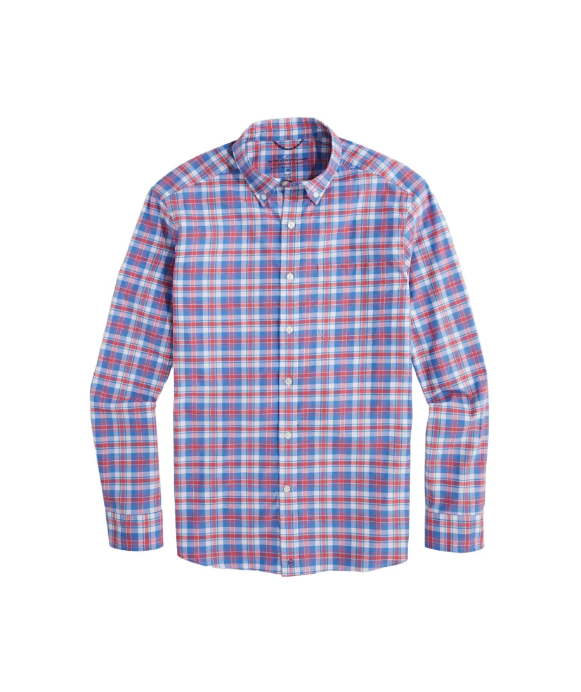 Vineyard Vines Mens On-The-Go Brrr Long Sleeve Plaid Shirt