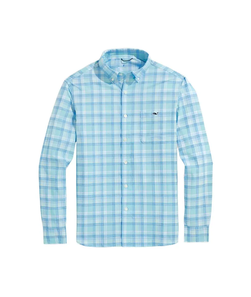 Vineyard Vines Mens On-The-Go Plaid Long Sleeve Button Down Shirt