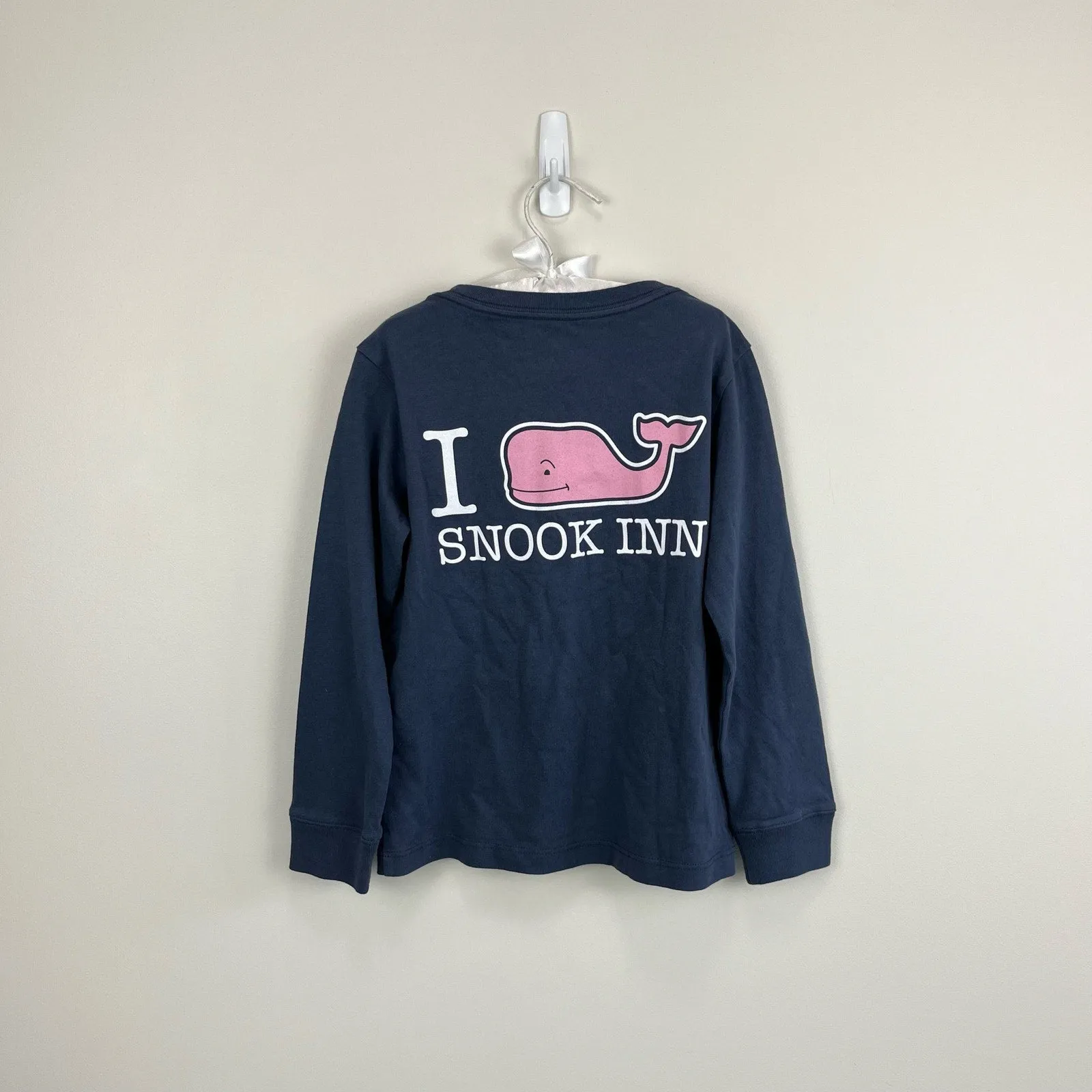 Vineyard Vines Navy Blue Snook Inn Whale Pocket Tee 5T NWT