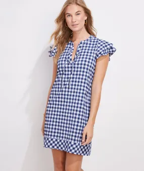 Vineyard Vines Womens Harbor Gingham Tunic Dress