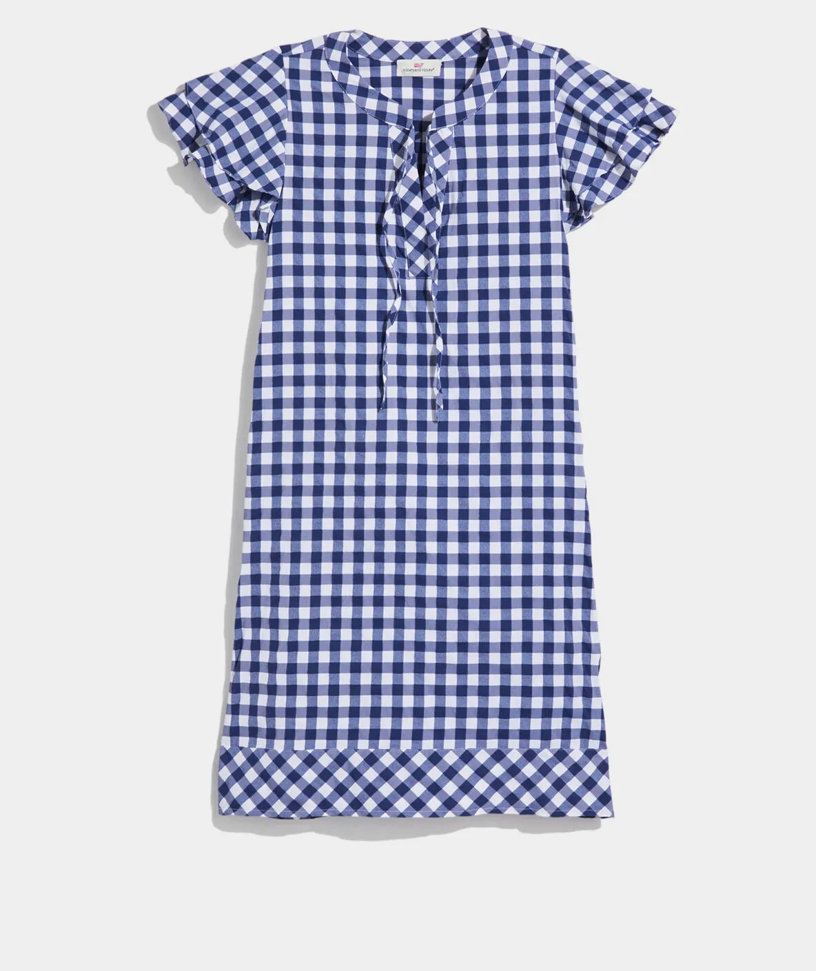 Vineyard Vines Womens Harbor Gingham Tunic Dress