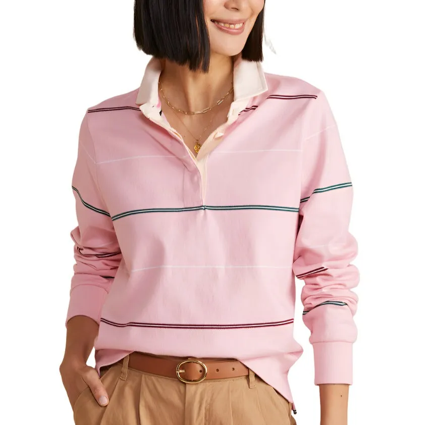 Vineyard Vines Womens Heritage Striped Rugby Long Sleeve Shirt