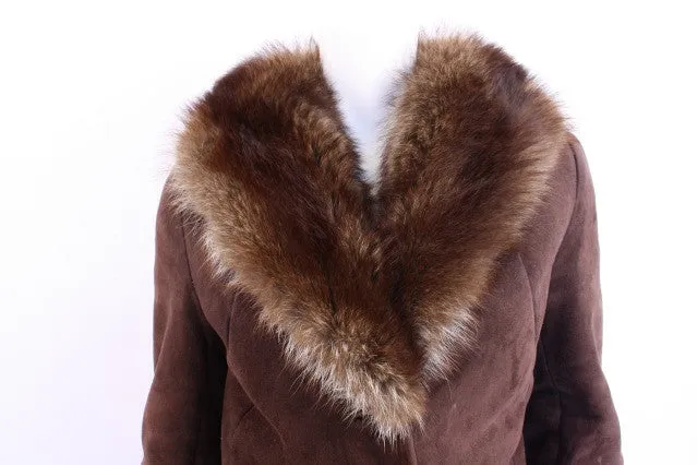 Vintage 70's Shearling Coat w/Fur Collar