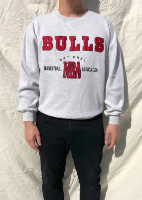 Vintage 90's Russell Athletic NBA Chicago Bulls Sweater Grey (L)