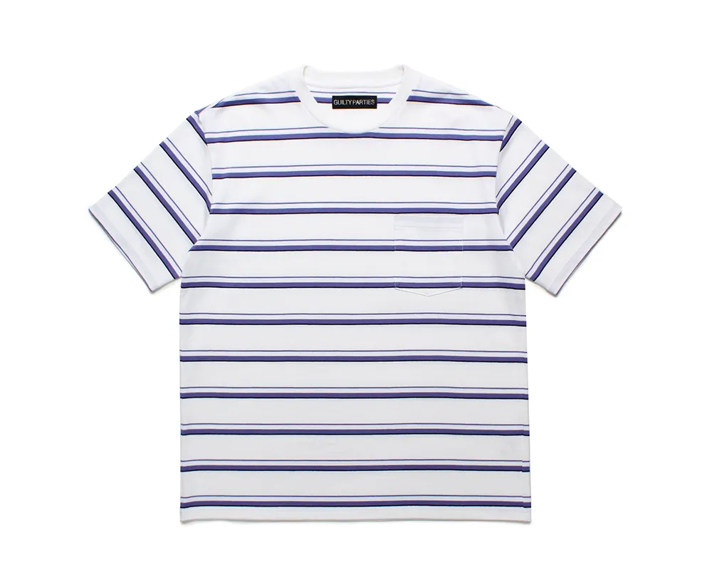 WACKO MARIA  |Crew Neck Pullovers Stripes Street Style Cotton