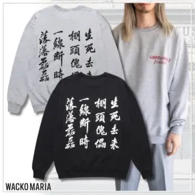 WACKO MARIA  |Pullovers Unisex Street Style Cotton Logo Skater Style