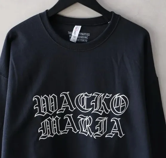 WACKO MARIA  |Pullovers Unisex Street Style Long Sleeves Cotton Logo