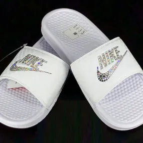 Warehouse SALE Slides (White Metallic)