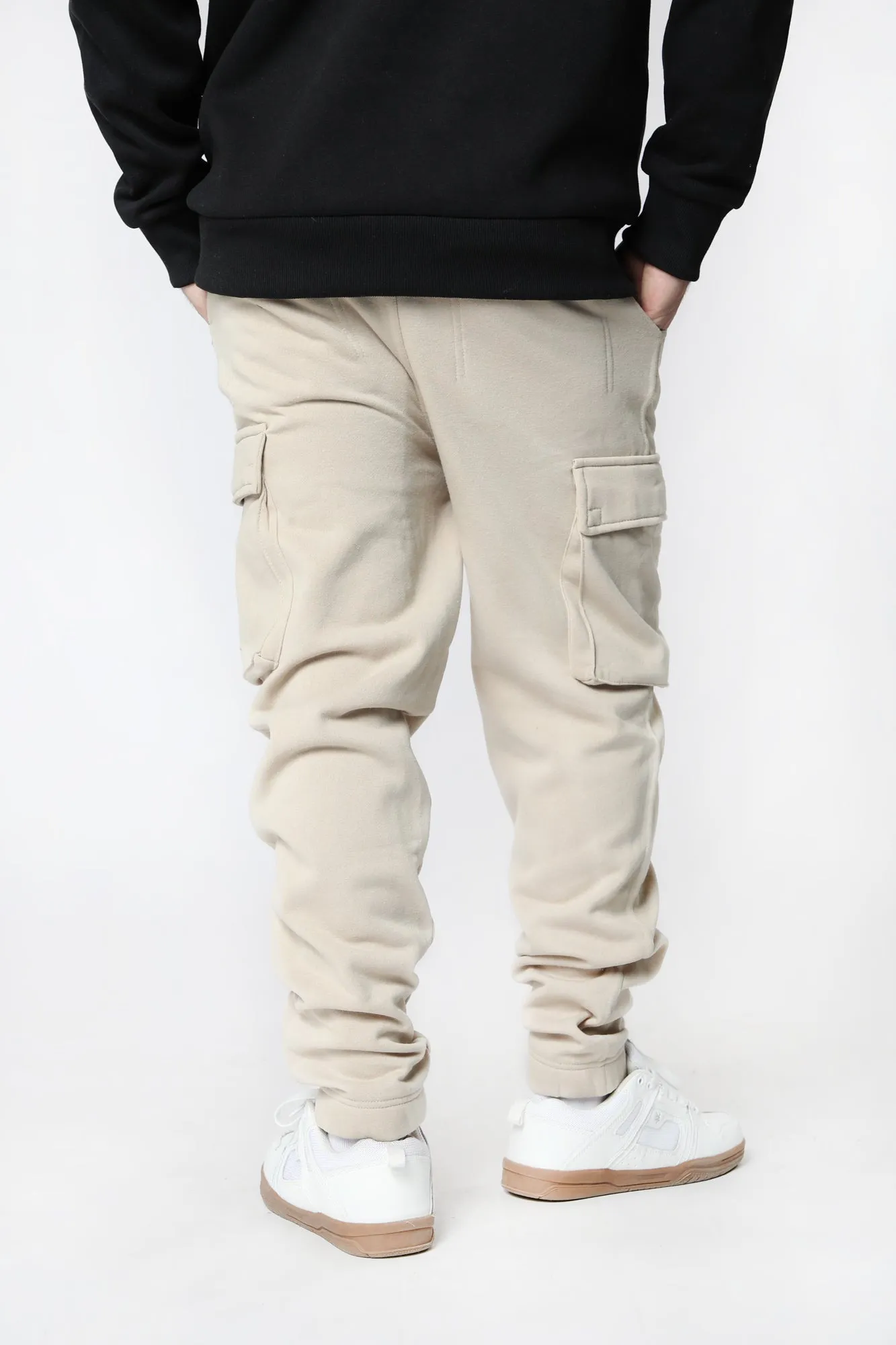 West49 Mens Fleece Cargo Jogger