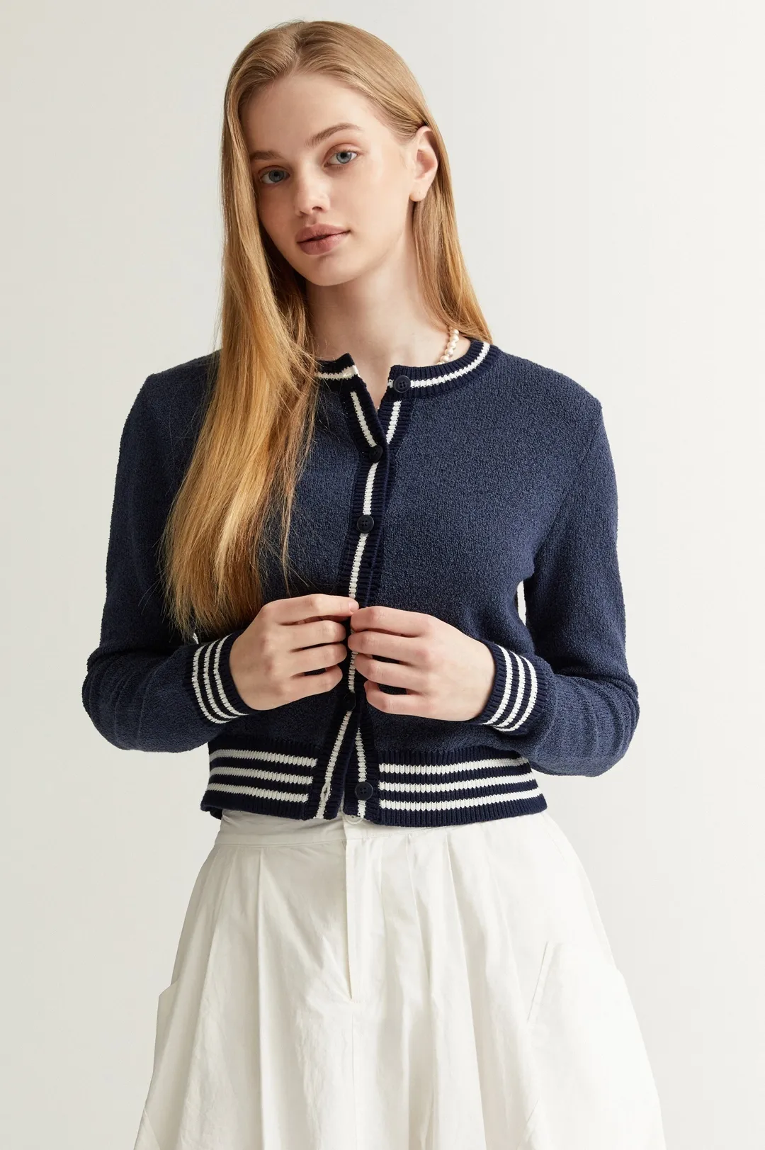 WHO.A.U  |Boucle Cardigan (3Colors)  WHCKD2371F