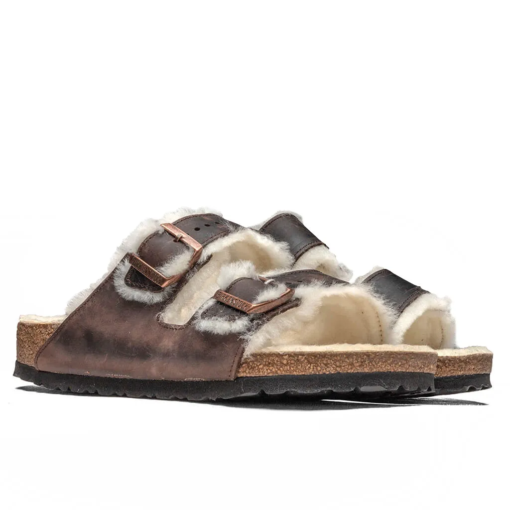 Wide Arizona Shearling - Habana Oil