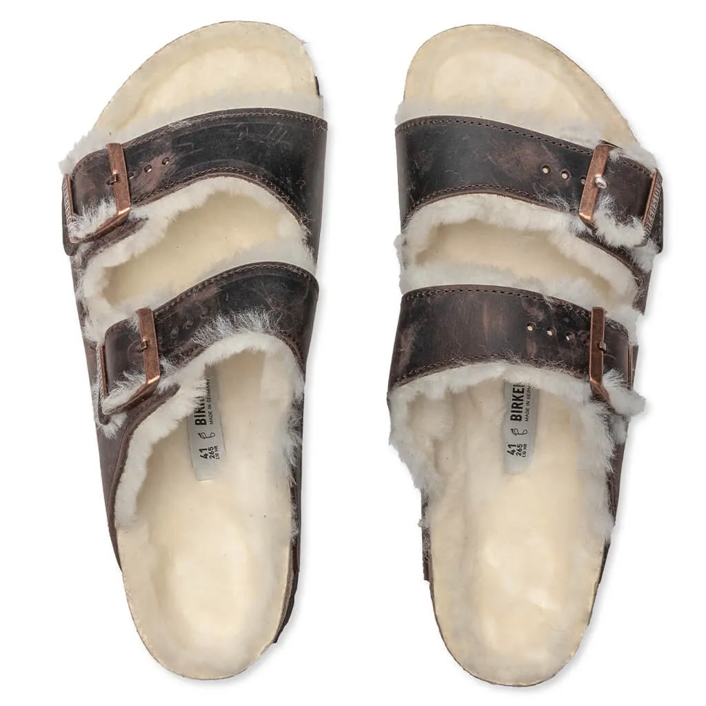 Wide Arizona Shearling - Habana Oil