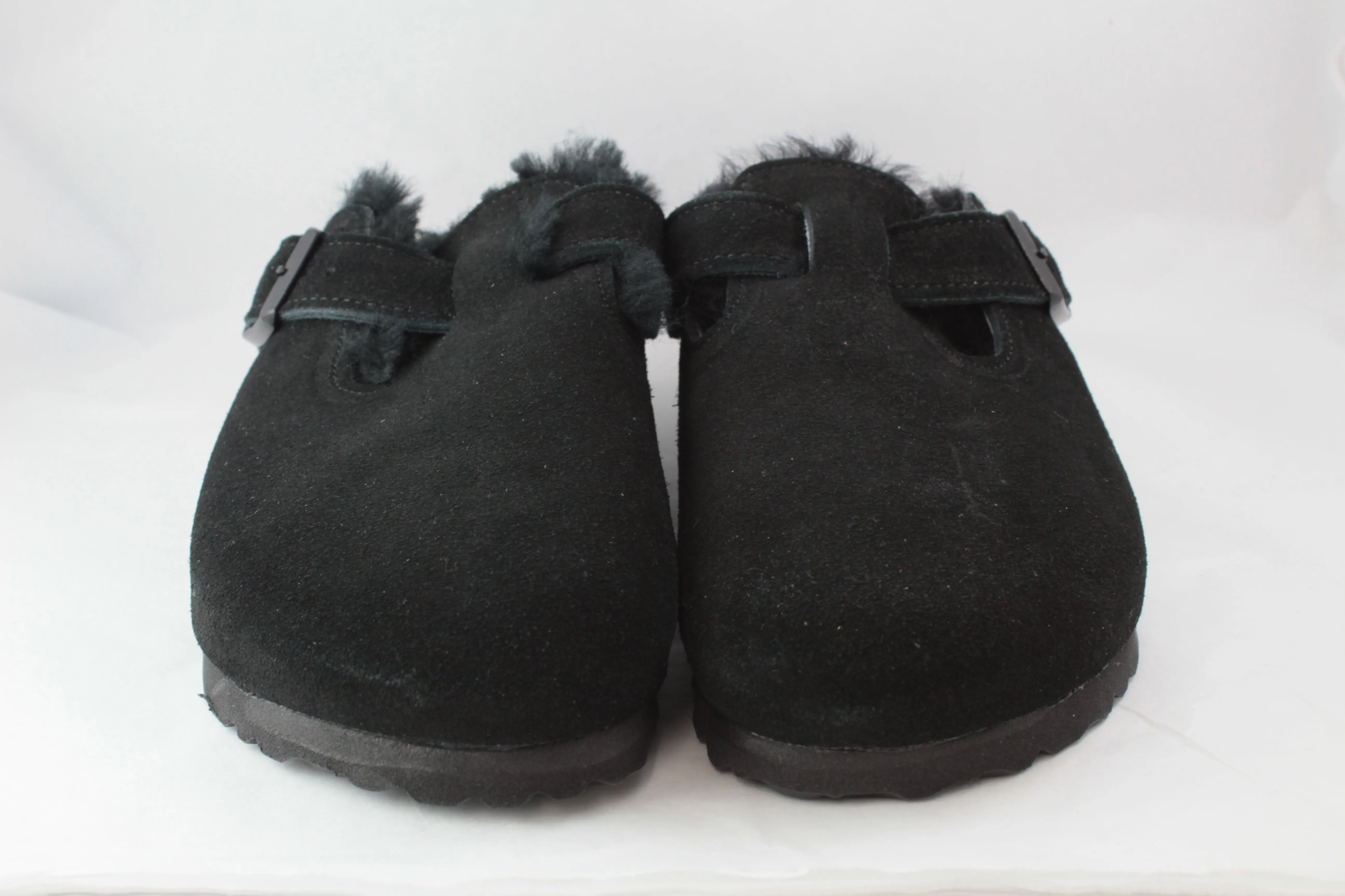 Womens Birkenstock Boston Shearling Black