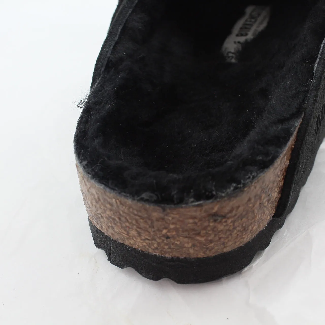 Womens Birkenstock Boston Shearling Black