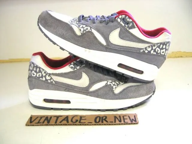 Women's Nike Air Max 1 Leopard Pack 2012 Running Shoes 3...