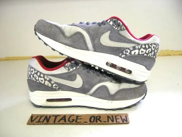 Women's Nike Air Max 1 Leopard Pack 2012 Running Shoes 3...