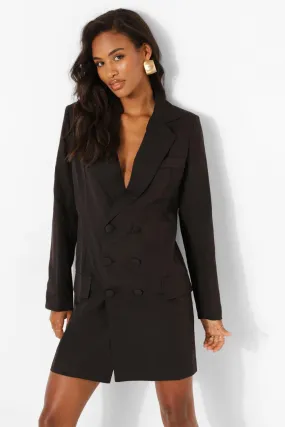 Wrap Oversized Boyfriend Blazer Dress