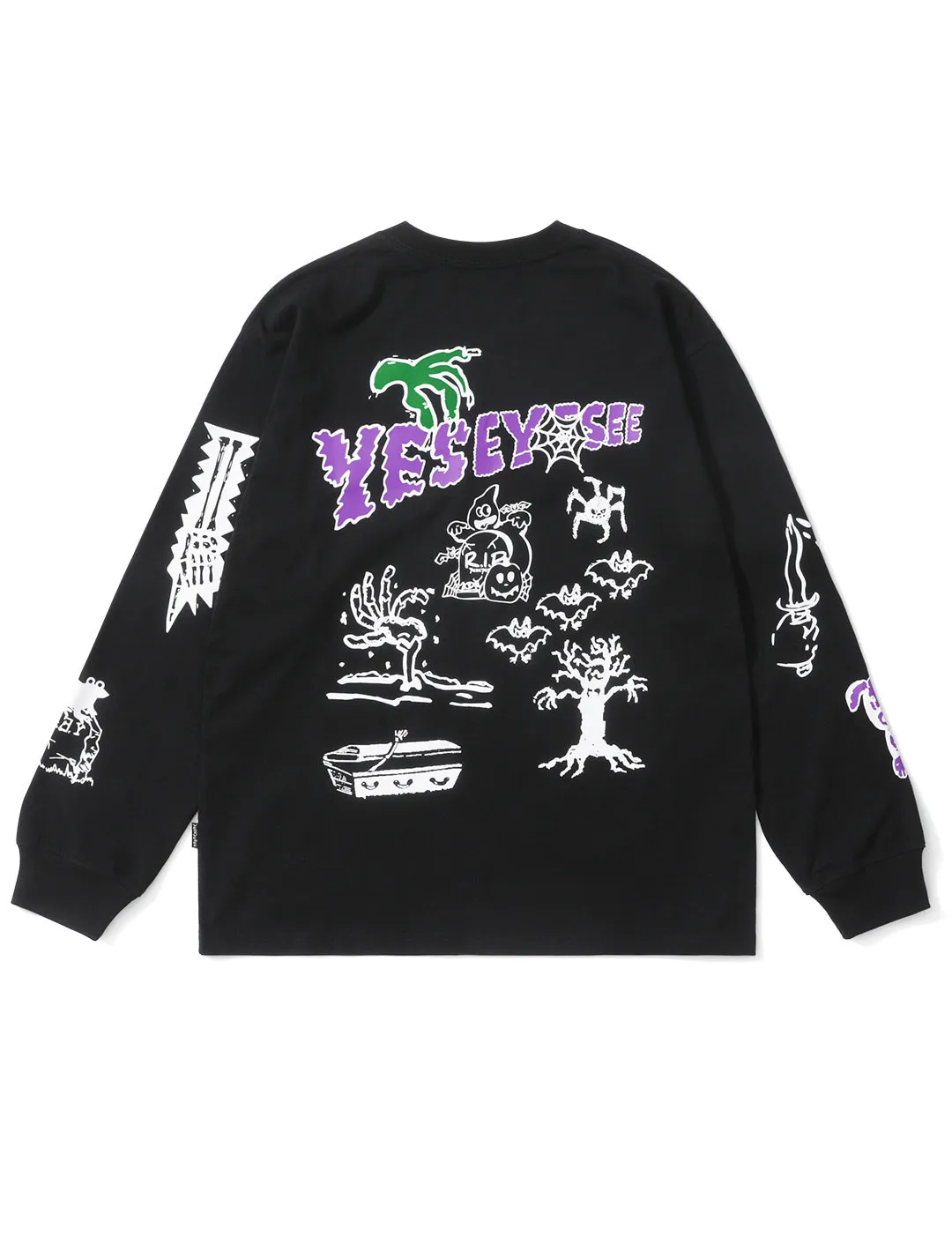 YESEYESEE  |Crew Neck Unisex Street Style Long Sleeves Cotton