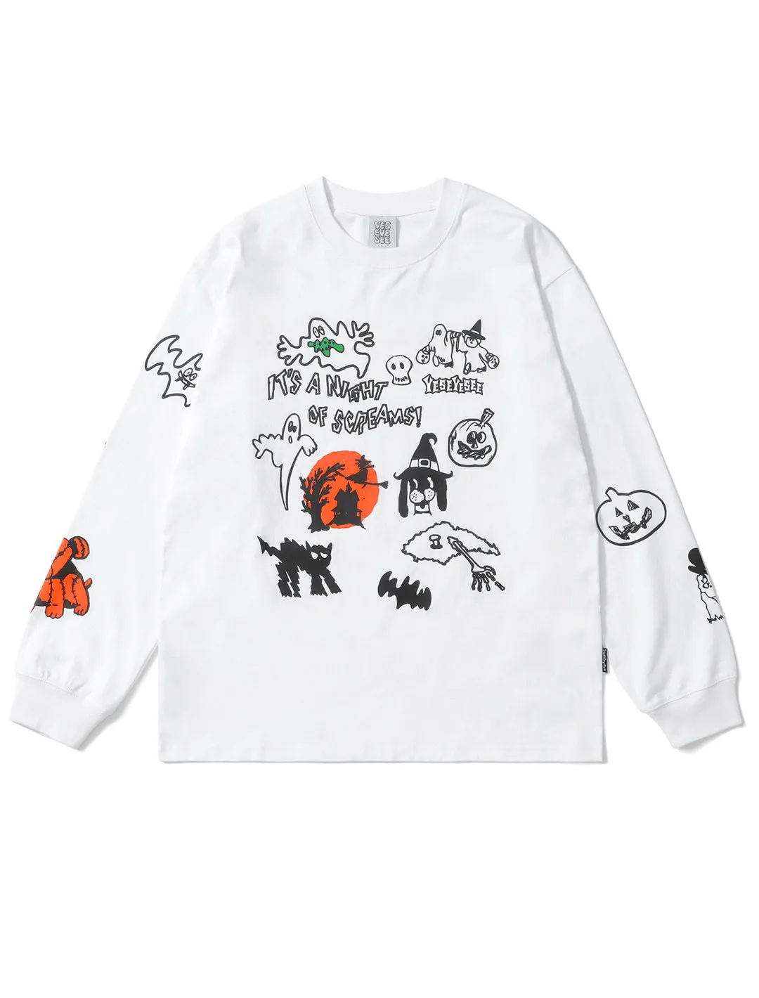 YESEYESEE  |Crew Neck Unisex Street Style Long Sleeves Cotton