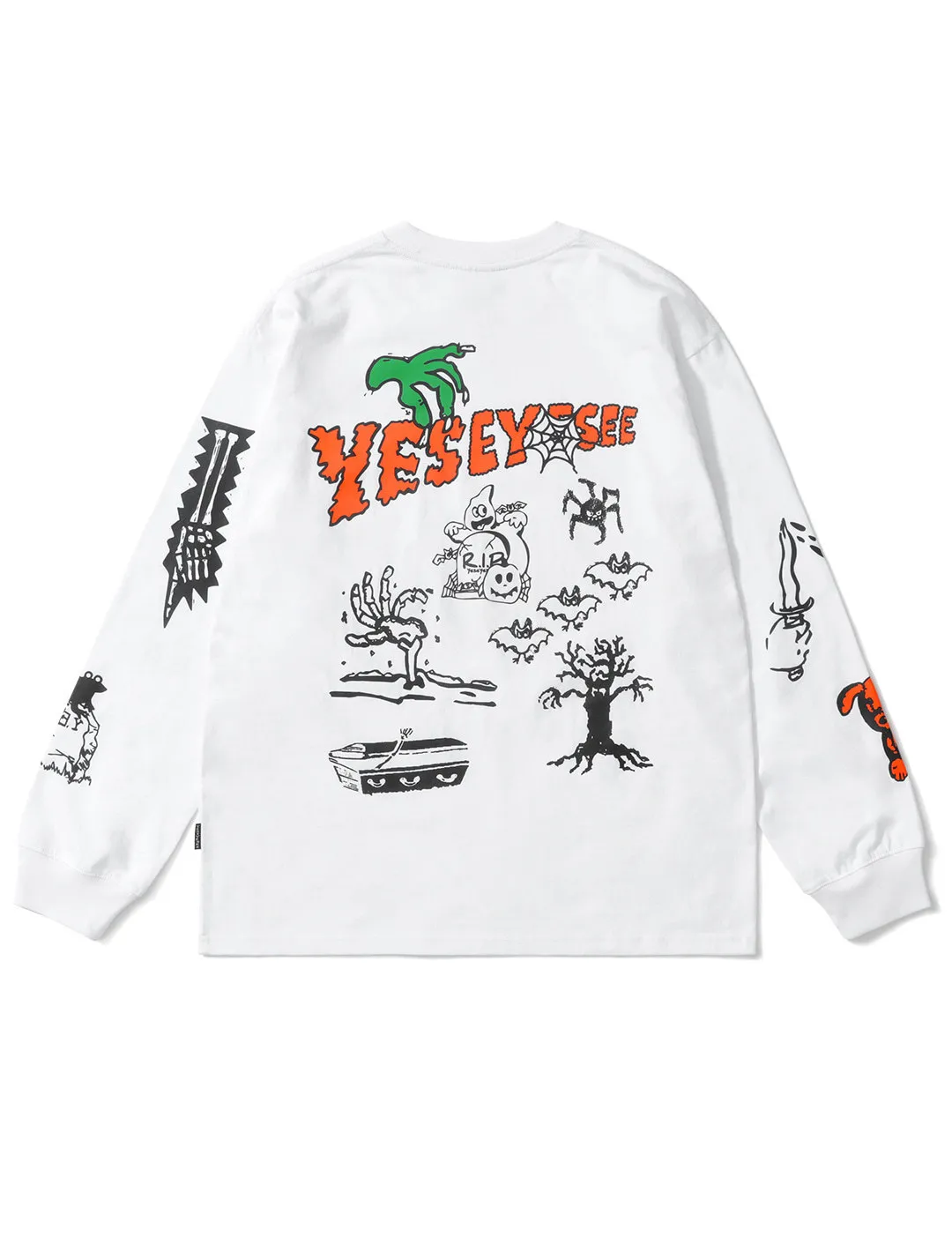 YESEYESEE  |Crew Neck Unisex Street Style Long Sleeves Cotton