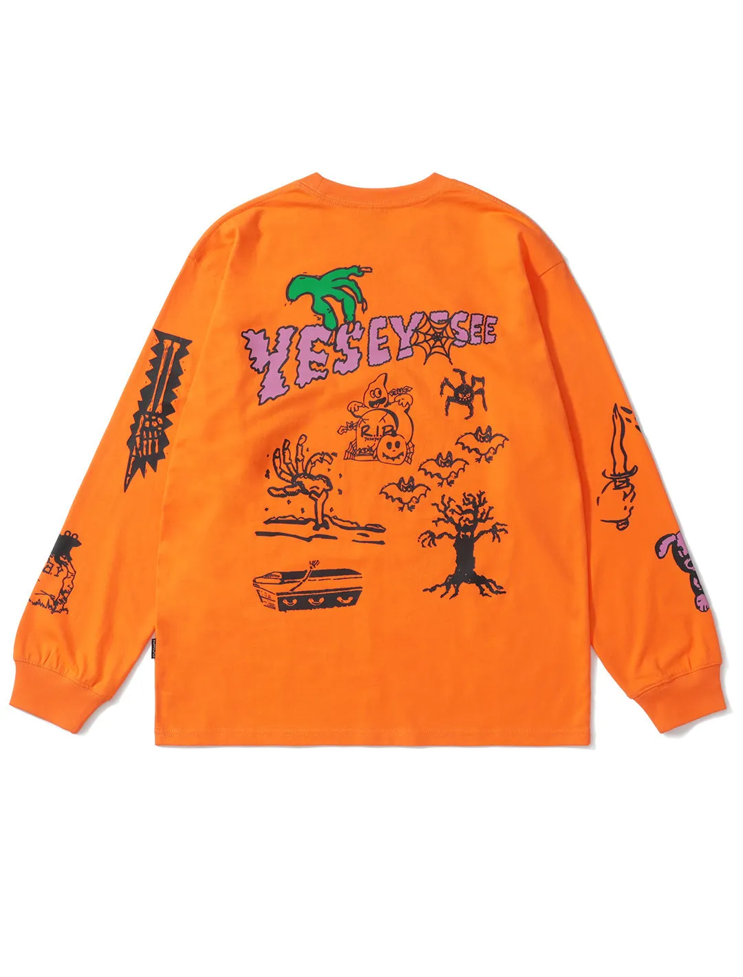 YESEYESEE  |Crew Neck Unisex Street Style Long Sleeves Cotton