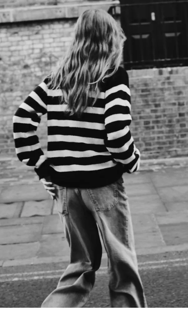 ZARA  |Stripes Casual Style Long Sleeves Elegant Style